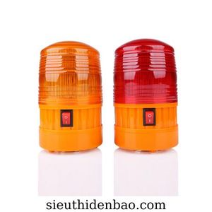 Warning light is powered by 4 batteries and has a magnetic base. 4-pin with magnet base Road Barrier Warning Light Traffic Safety Light Construction Site Safety Light LED Warning Beacon Roadside Safety Flasher for Traffic Construction Site
