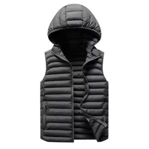 Grey men half puff jackets