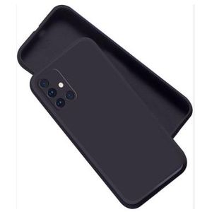 Soft Silicone Back Cover for Samsung Galaxy A71 - Black, anti-fingerprint, anti-scratch, durable silicone case