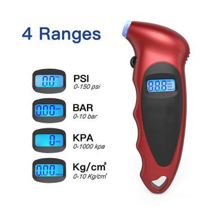 Digital Tire Pressure Gauge 150 PSI for Car Truck Bicycle Instant Read with Backlit LCD and Non-Slip Grip (4)