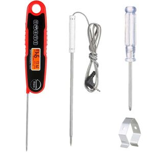 Powlaken Instant Read Meat Thermometer for Kitchen Cooking, Ultra Fast  Precise Waterproof Digital Food Thermometer with Backlight, Magnet and  Foldable