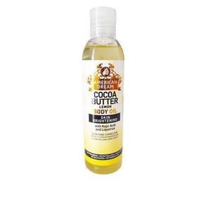 American Dream Cocoa Butter Lemon With Kojic acid & liquorice Skin Brightening Oil -200ml