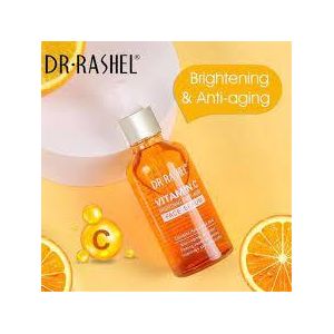 DR RASHEL Organic Vitamin C Serum for Face Dark Spots, Even Skin Tone, Lines & Wrinkles