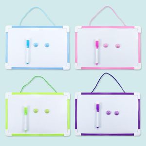 Dry Erase A4 Whiteboard * FREE MARKER and MAGNETS * Hanging White Board for School, Classroom, Students,  Office, memo board