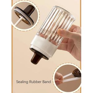 Stripped seasoning glass jars 