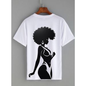 3D T-shirt black printed-front printed