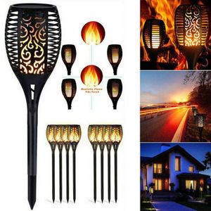 6-Piece LED Solar Flame Lamp Set 