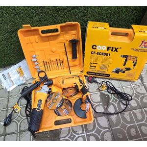 COOFIX  Electric Drill & Angle Grinder Combo Kit