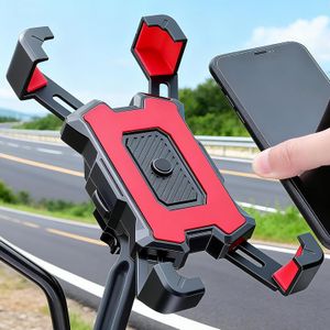 Motorcycle Phone Mount, 1s Auto Lock and Quick Release Phone Holder for  for 4.8-6.8 inch Cell Phone