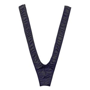 Mens One-Piece Deep V-Shaped Mankini Suspender Bodysuit Thong