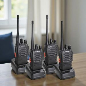 Baofeng BF-888S Portable High Durability Security Long Range Walkie Talkie Radio Calls- 4 Pieces