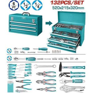 TOTAL THPTCS71321 132 Pcs tools chest  set