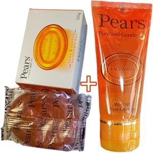 Pears Pure & Gentle BODY Soap + Pure & Gentle Face Wash cf