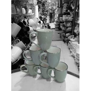 Classic Ceramic Mugs For Tea/Coffee Set(6)