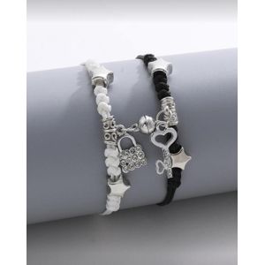 1 Pair Casual DIY Braided magnetic Craft Bracelet Y2k Style