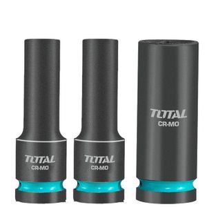 TOTAL THKISD12042L 3 Pcs 1/2"Dr. Deep  impact socket set Length:78mm