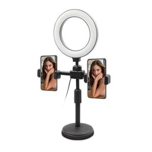 LED Ring Light with Tripod Stand & Phone Holder – 360° Rotation for Content Creators // Smartphone Ringlight