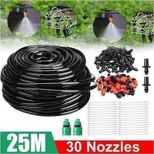 25M DIY Drip Irrigation System Automatic Watering Garden Hose Micro Drip Irrigation Kits with Adjustable Drippers