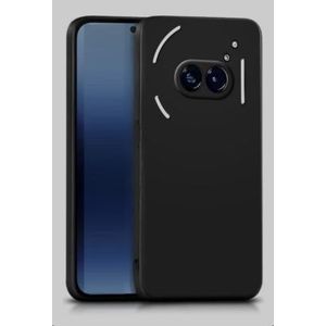 Nothing Phone 3a Phone Cover, Soft Silicone Shockproof Back Protective Case with Slim Fit Design and All-Round Protection (Black)