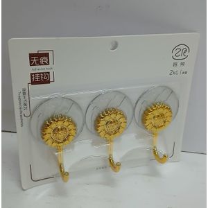  3-in-1 Metallic Self-Adhesive Utility Hook