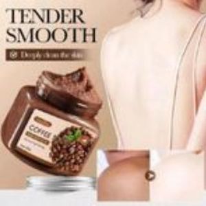 SADOER Coffee Body Scrub- Facial & Bath Salt Exfoliator – All-in-One Skin Brightening & Moisturizing SPA Treatment