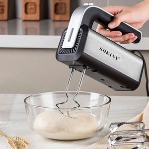 Sokany 800W Hand Mixer - Professional Electric Handheld Mixer for Baking - 5 Speed Function with turbo , Includes Stainless Steel Beaters & Dough Hooks, Eject Button