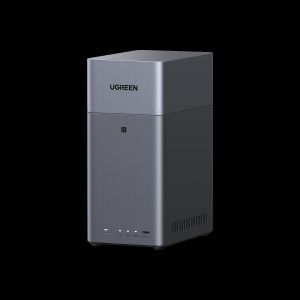 Ugreen DH2300 2-Bay Desktop NAS, Support Capacity 64TB (Diskless) Remote Access, AI Photo Album, Beginner Friendly System, 4GB RAM on Board,1GbE, 4K HDMI, Network Attached Storage (Diskless)