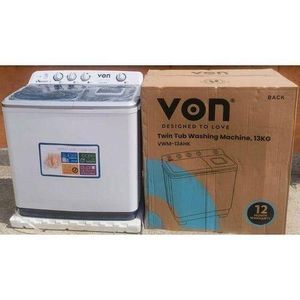 VON 13KG JUMBO TWIN TUB WASHING MACHINE