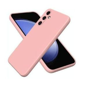 Soft Flexible Silicone Case for Samsung Galaxy A24, Shockproof Anti-Scratch Slim TPU Protective Back Cover (Pink)