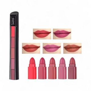 NEW!! Trending Limited Offer Sale 5 in 1 Mini Lippies Lipstick Kit Exciting Shades All You Need in One Stick 5 Cool Shades Suits All Skin Tones and Makeup Looks