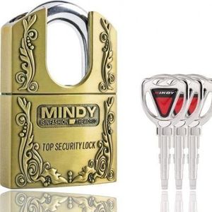 Mindy Heavy-Duty Padlock for Gates, Sheds & Containers/ High-Grade Anti-Theft Lock for Secure