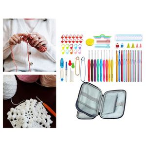 110Pcs Crochet Hooks Kit with Case Knitting Needles Weave Yarn Set