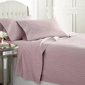 4 pc striped Bedsheet  6X7