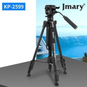 Jmary KP-2599 Professional Tripod Stand with Fluid Head Aluminum Alloy 360° Rotation for Camera Photography Video Shooting and Streaming