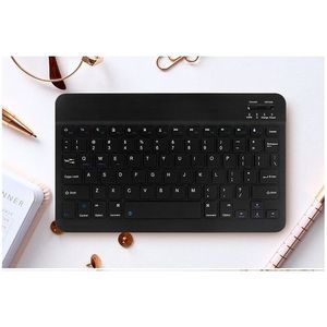 Wireless Bluetooth Keyboard - 7 Inch, Black, Compatible with Tablets & Phones