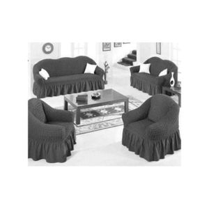 Luxury Turkish Stretchable Sofa Covers – 7-Seater & 5-Seater Bubble Design Set, Elegant & Durable