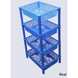 Multipurpose Rectangle Trolley 4 Stack Rack/Trolley – One Colour as per Availability