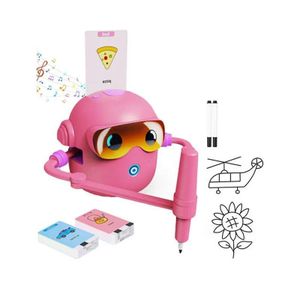 Smart Flash Card Drawing Robot - Pink