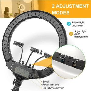 Pro-Grade 14-Inch LED Ring Light with Adjustable Color Temperature for Makeup and Photography