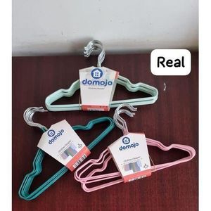 10pc pack of stainless steel coloured hangers for kids clothes 