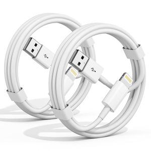 , 2 Pack 1m iPhone Charger Cord USB to Lightning Cable Fast Charging 