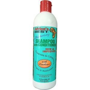 Africa's Best Moisturizing SHAMPOO With CONDITIONER New & Improved Cleanses & Conditions With Panthenol, Detangles &Moisturizes nk