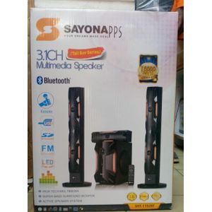 Sayona Tallboy 1193BT Subwoofer Powerful 3.1 Channel Sound System
