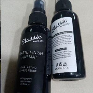 Classic Make Up Matte Finish Face Setting Spray