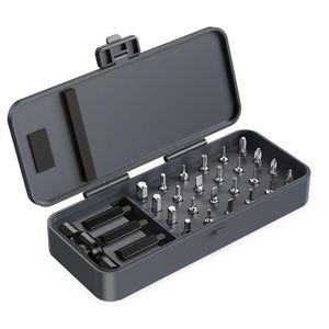 Precision ratchet screwdriver set, bit and socket set, portable metal storage case, screwdrivers and assembly/disassembly tools