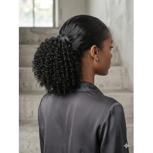 Hair Accessory Natural Bounce Short Curly Ponytail Extension