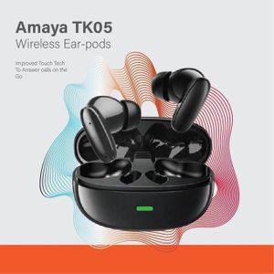 Amaya TK 05 Wireless Sports Earbuds - Black