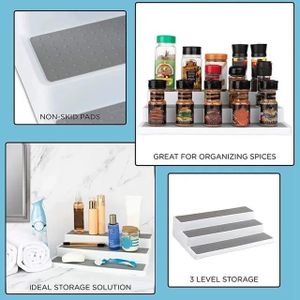 3 Tier non slip Spice Rack Organizer