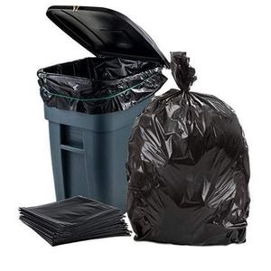 50pcs/Set Black Eco -Friendly Garbage Bags / Bin Liners