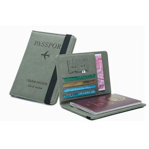 Multipurpose Passport Holder- Passport Cover Imitation Leather Passport Cover with RFID Blocker